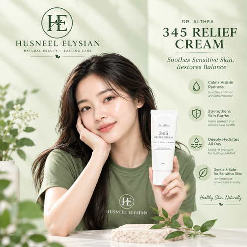Dr.Althea 345 Relief Cream | Korean Moisturizer for Sensitive & Acne-Prone Skin | 50ml